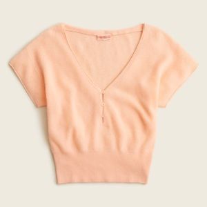 JCrew beautiful summer/spring cashmere v-neck tee